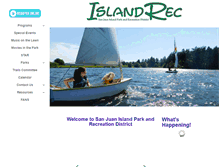 Tablet Screenshot of islandrec.org